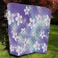 Purple Aloha Hawaiian Quilt Tropical Flower Palm Leaf Pattern LT19 - Polynesian Pride