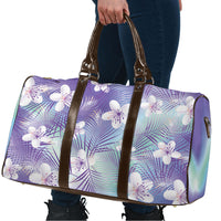 Purple Aloha Hawaiian Travel Bag Tropical Flower Palm Leaf Pattern LT19 - Polynesian Pride