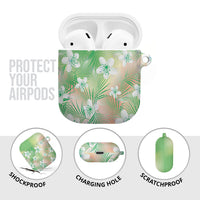 Green Aloha Hawaiian AirPods Case Tropical Flower Palm Leaf Pattern LT19 - Polynesian Pride