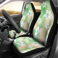 Green Aloha Hawaiian Car Seat Cover Tropical Flower Palm Leaf Pattern LT19 - Polynesian Pride
