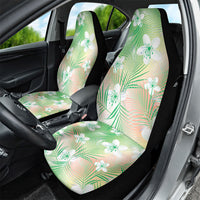 Green Aloha Hawaiian Car Seat Cover Tropical Flower Palm Leaf Pattern LT19 - Polynesian Pride