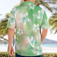 Green Aloha Hawaiian Hawaiian Shirt Tropical Flower Palm Leaf Pattern LT19 - Polynesian Pride