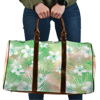 Green Aloha Hawaiian Travel Bag Tropical Flower Palm Leaf Pattern LT19 Green - Polynesian Pride