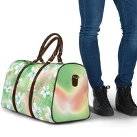 Green Aloha Hawaiian Travel Bag Tropical Flower Palm Leaf Pattern LT19 - Polynesian Pride
