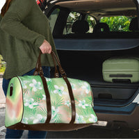 Green Aloha Hawaiian Travel Bag Tropical Flower Palm Leaf Pattern LT19 - Polynesian Pride