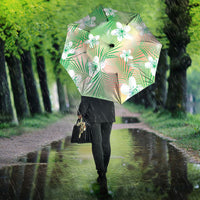 Green Aloha Hawaiian Umbrella Tropical Flower Palm Leaf Pattern LT19 - Polynesian Pride
