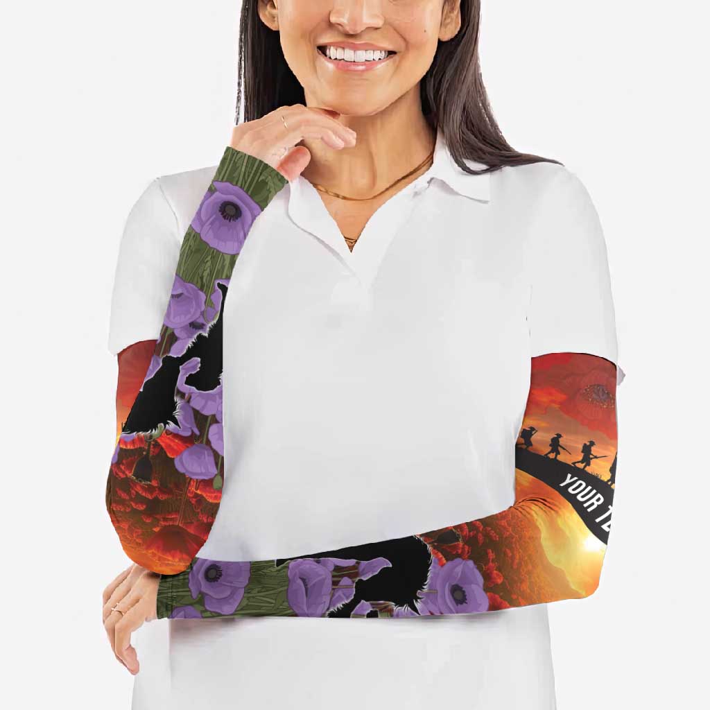 Personalised ANZAC Day Arm Sleeves Remembering the Animals of War LT19 - Polynesian Pride