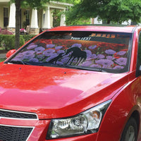 Personalised ANZAC Day Auto Sun Shade Remembering the Animals of War LT19 - Polynesian Pride