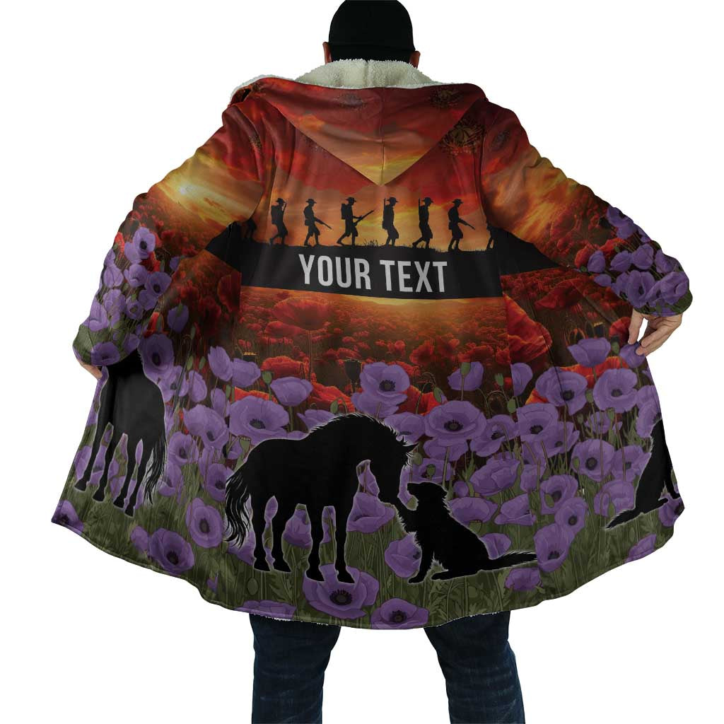 Personalised ANZAC Day Cloak Remembering the Animals of War LT19 - Polynesian Pride