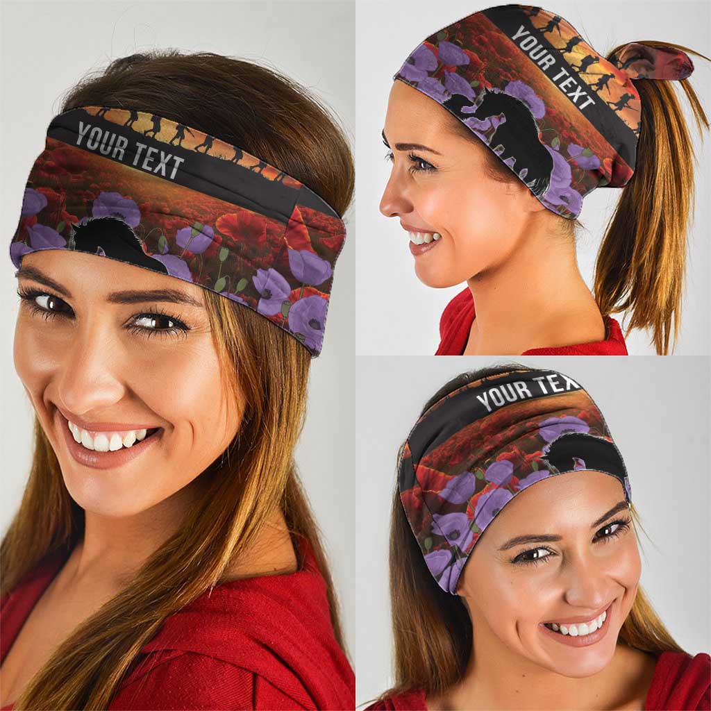 Personalised ANZAC Day Neck Gaiter Remembering the Animals of War LT19 - Polynesian Pride