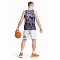 ANZAC Day Basketball Jersey Lest We Forget the Animals Too LT19 - Polynesian Pride