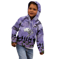 ANZAC Day Kid Hoodie Lest We Forget the Animals Too LT19 - Polynesian Pride