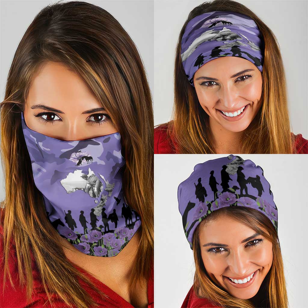 ANZAC Day Neck Gaiter Lest We Forget the Animals Too LT19 - Polynesian Pride