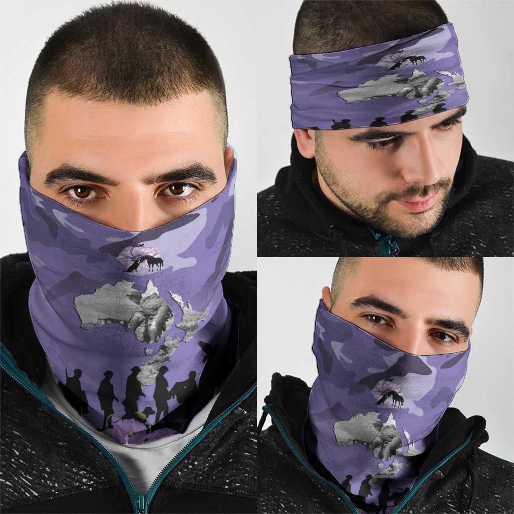 ANZAC Day Neck Gaiter Lest We Forget the Animals Too LT19 - Polynesian Pride