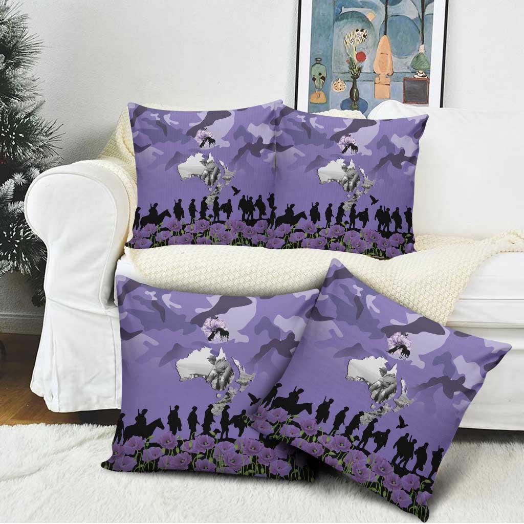 ANZAC Day Pillow Cover Lest We Forget the Animals Too LT19 - Polynesian Pride