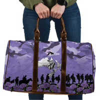ANZAC Day Travel Bag Lest We Forget the Animals Too LT19 Purple - Polynesian Pride