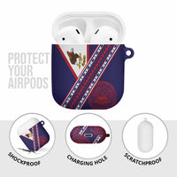 American Samoa Flag Day AirPods Case Polynesian Tribal Tattoo Eagle Art LT19 - Polynesian Pride