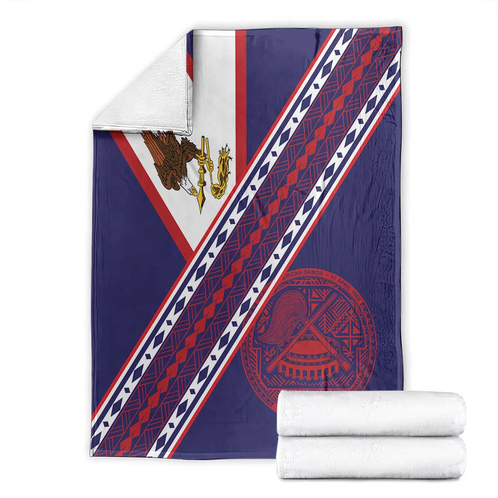 American Samoa Flag Day Blanket Polynesian Tribal Tattoo Eagle Art LT19 - Polynesian Pride