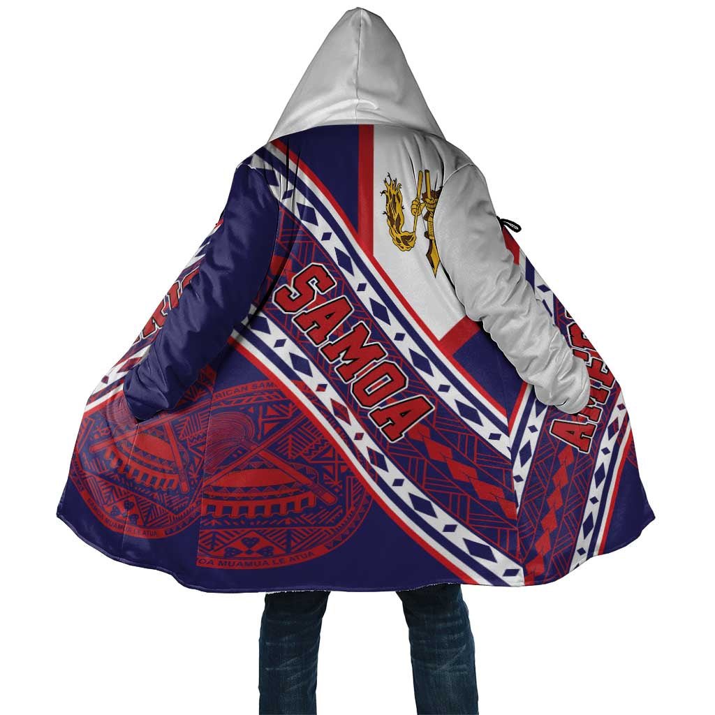American Samoa Flag Day Cloak Polynesian Tribal Tattoo Eagle Art LT19 Unisex Navy - Polynesian Pride