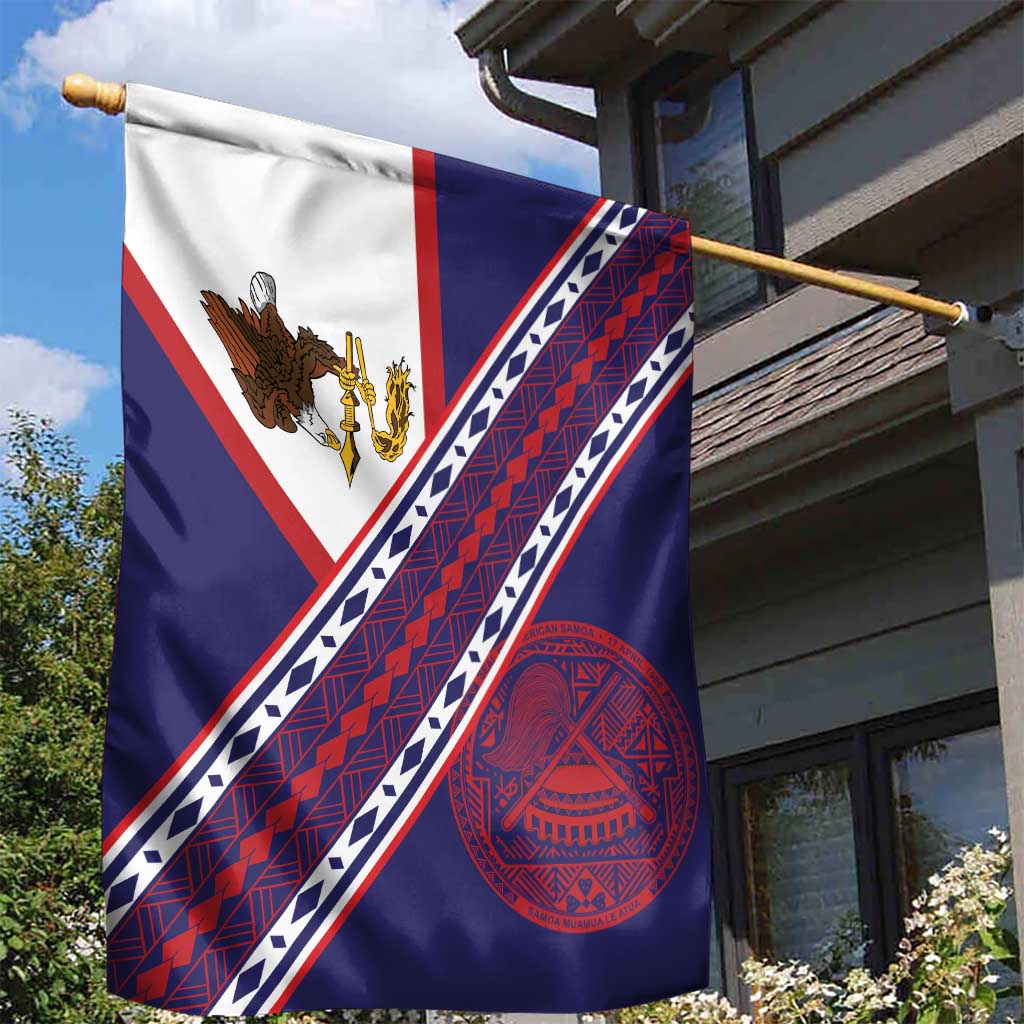 American Samoa Flag Day Garden Flag Polynesian Tribal Tattoo Eagle Art LT19 - Polynesian Pride