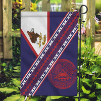 American Samoa Flag Day Garden Flag Polynesian Tribal Tattoo Eagle Art LT19 Garden Flag Navy - Polynesian Pride