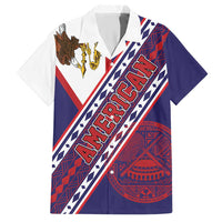 American Samoa Flag Day Hawaiian Shirt Polynesian Tribal Tattoo Eagle Art LT19 Navy - Polynesian Pride
