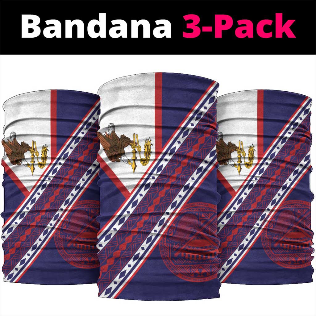 American Samoa Flag Day Neck Gaiter Polynesian Tribal Tattoo Eagle Art LT19 package One Size: 25*50cm Navy - Polynesian Pride