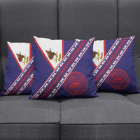 American Samoa Flag Day Pillow Cover Polynesian Tribal Tattoo Eagle Art LT19 - Polynesian Pride