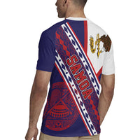 American Samoa Flag Day Rugby Jersey Polynesian Tribal Tattoo Eagle Art LT19 - Polynesian Pride