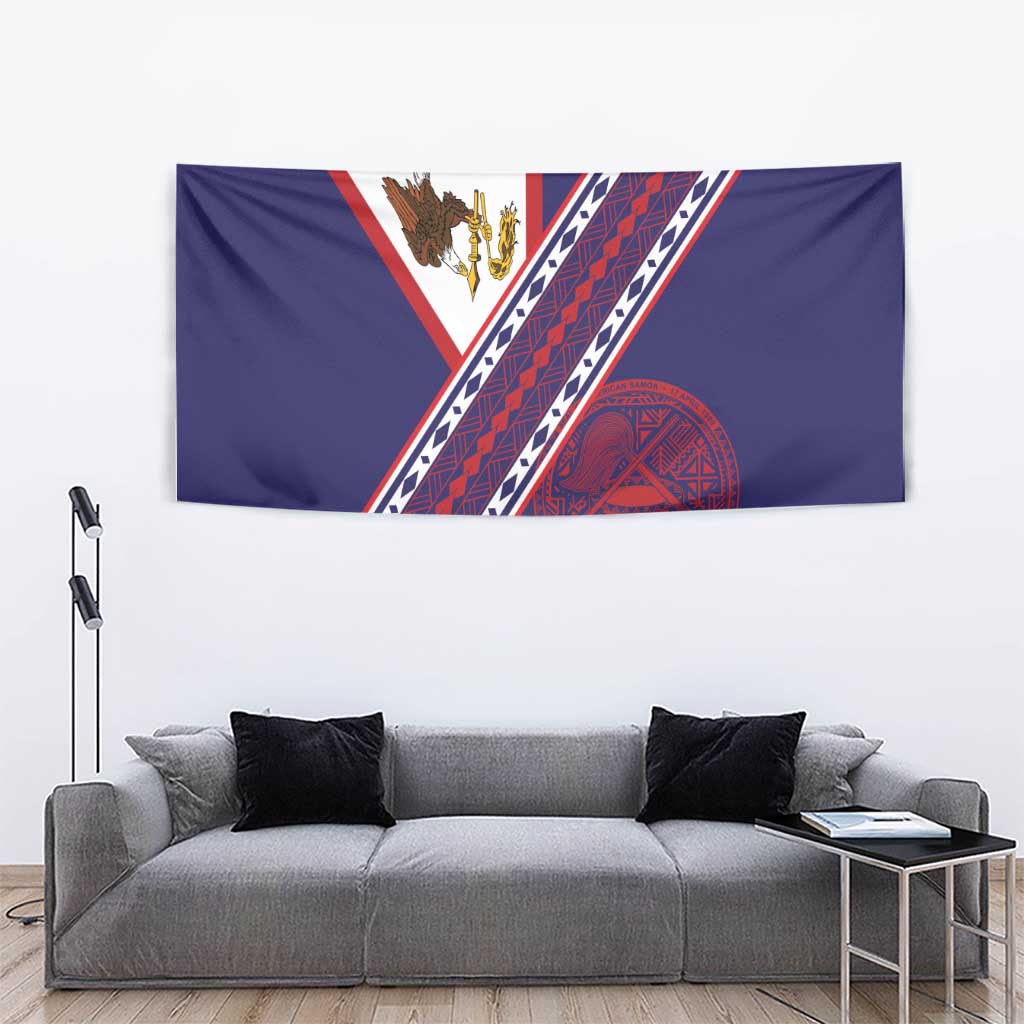 American Samoa Flag Day Tapestry Polynesian Tribal Tattoo Eagle Art LT19 - Polynesian Pride