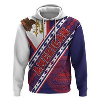 American Samoa Flag Day Zip Hoodie Polynesian Tribal Tattoo Eagle Art LT19 Pullover Hoodie Navy - Polynesian Pride