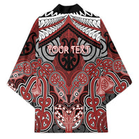 Aotearoa Iwi Ngapuhi Personalised Kimono Maori Kowhaiwhai Pattern LT19 - Polynesian Pride