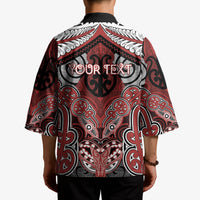 Aotearoa Iwi Ngapuhi Personalised Kimono Maori Kowhaiwhai Pattern LT19 - Polynesian Pride
