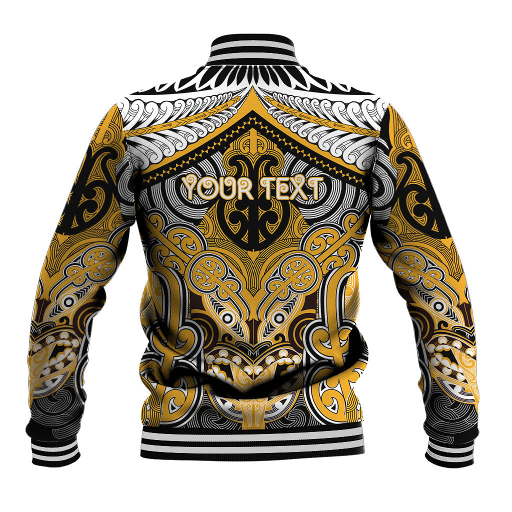 Aotearoa Iwi Ngati Whatua Personalised Baseball Jacket Maori Kowhaiwhai Pattern LT19 - Polynesian Pride