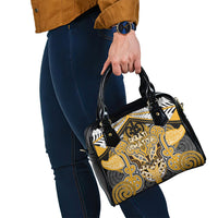Aotearoa Iwi Ngati Whatua Shoulder Handbag Maori Kowhaiwhai Pattern LT19 - Polynesian Pride