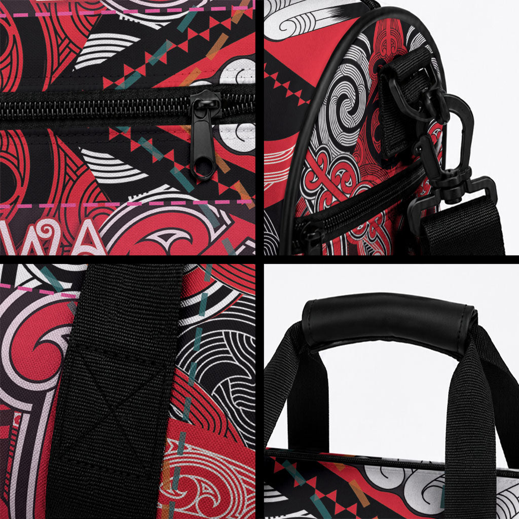 Aotearoa Iwi Te Arawa Duffle Bag Maori Kowhaiwhai Pattern LT19 - Polynesian Pride