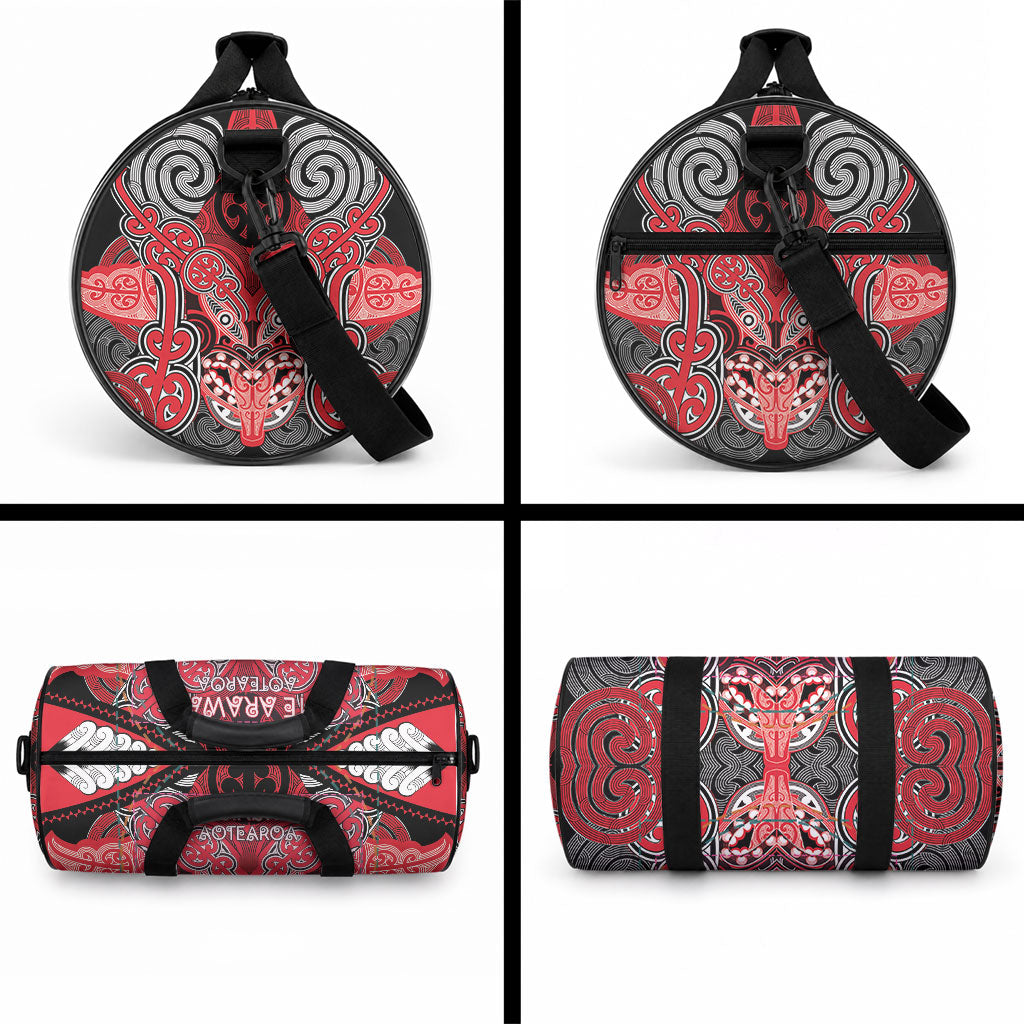 Aotearoa Iwi Te Arawa Duffle Bag Maori Kowhaiwhai Pattern LT19 - Polynesian Pride