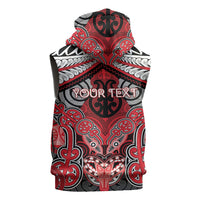 Aotearoa Iwi Te Arawa Personalised Sleeveless Hoodie Maori Kowhaiwhai Pattern LT19 - Polynesian Pride