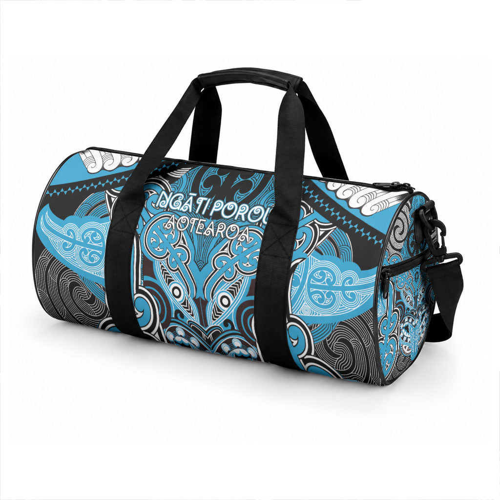 Aotearoa Iwi Ngati Porou Duffle Bag Maori Kowhaiwhai Pattern LT19 - Polynesian Pride