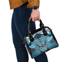 Aotearoa Iwi Ngati Porou Shoulder Handbag Maori Kowhaiwhai Pattern LT19 - Polynesian Pride
