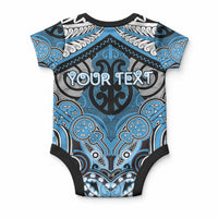 Aotearoa Iwi Ngati Kahungunu Personalised Baby Onesie Maori Kowhaiwhai Pattern LT19 - Polynesian Pride