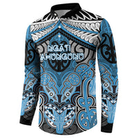 Aotearoa Iwi Ngati Kahungunu Personalised Button Sweatshirt Maori Kowhaiwhai Pattern LT19 - Polynesian Pride