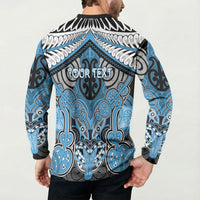 Aotearoa Iwi Ngati Kahungunu Personalised Button Sweatshirt Maori Kowhaiwhai Pattern LT19 - Polynesian Pride