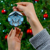 Aotearoa Iwi Ngati Kahungunu Personalised Ceramic Ornament Maori Kowhaiwhai Pattern LT19 - Polynesian Pride