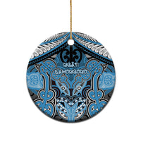Aotearoa Iwi Ngati Kahungunu Personalised Ceramic Ornament Maori Kowhaiwhai Pattern LT19 - Polynesian Pride