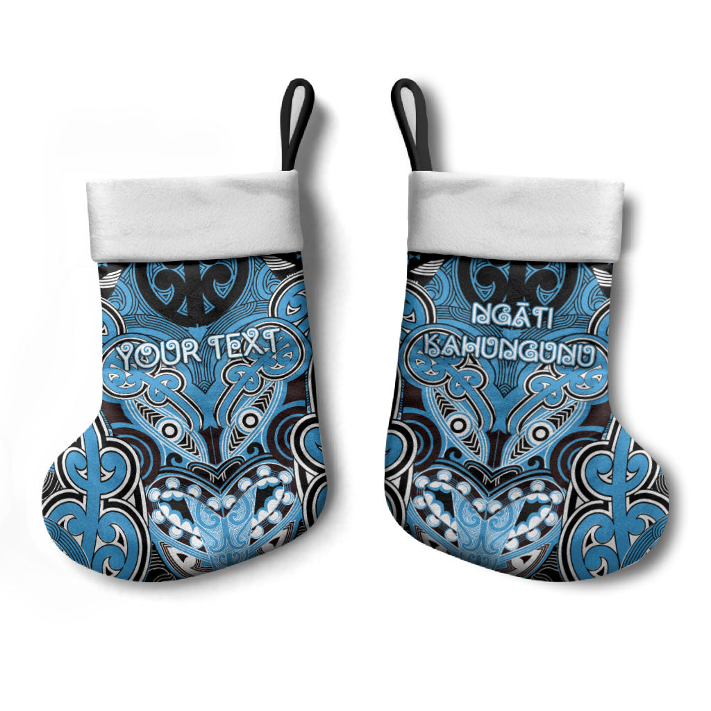 Aotearoa Iwi Ngati Kahungunu Personalised Christmas Stocking Maori Kowhaiwhai Pattern LT19 - Polynesian Pride