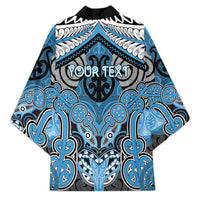 Aotearoa Iwi Ngati Kahungunu Personalised Kimono Maori Kowhaiwhai Pattern LT19 - Polynesian Pride