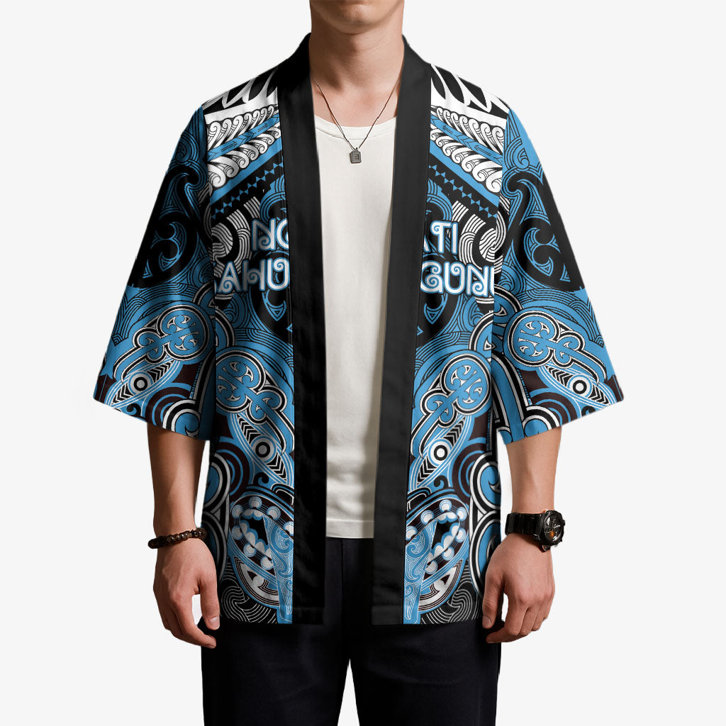 Aotearoa Iwi Ngati Kahungunu Personalised Kimono Maori Kowhaiwhai Pattern LT19 - Polynesian Pride