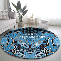 Aotearoa Iwi Ngati Kahungunu Round Carpet Maori Kowhaiwhai Pattern LT19 - Polynesian Pride