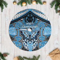 Aotearoa Iwi Ngati Kahungunu Tree Skirt Maori Kowhaiwhai Pattern LT19 Casual Blue - Polynesian Pride